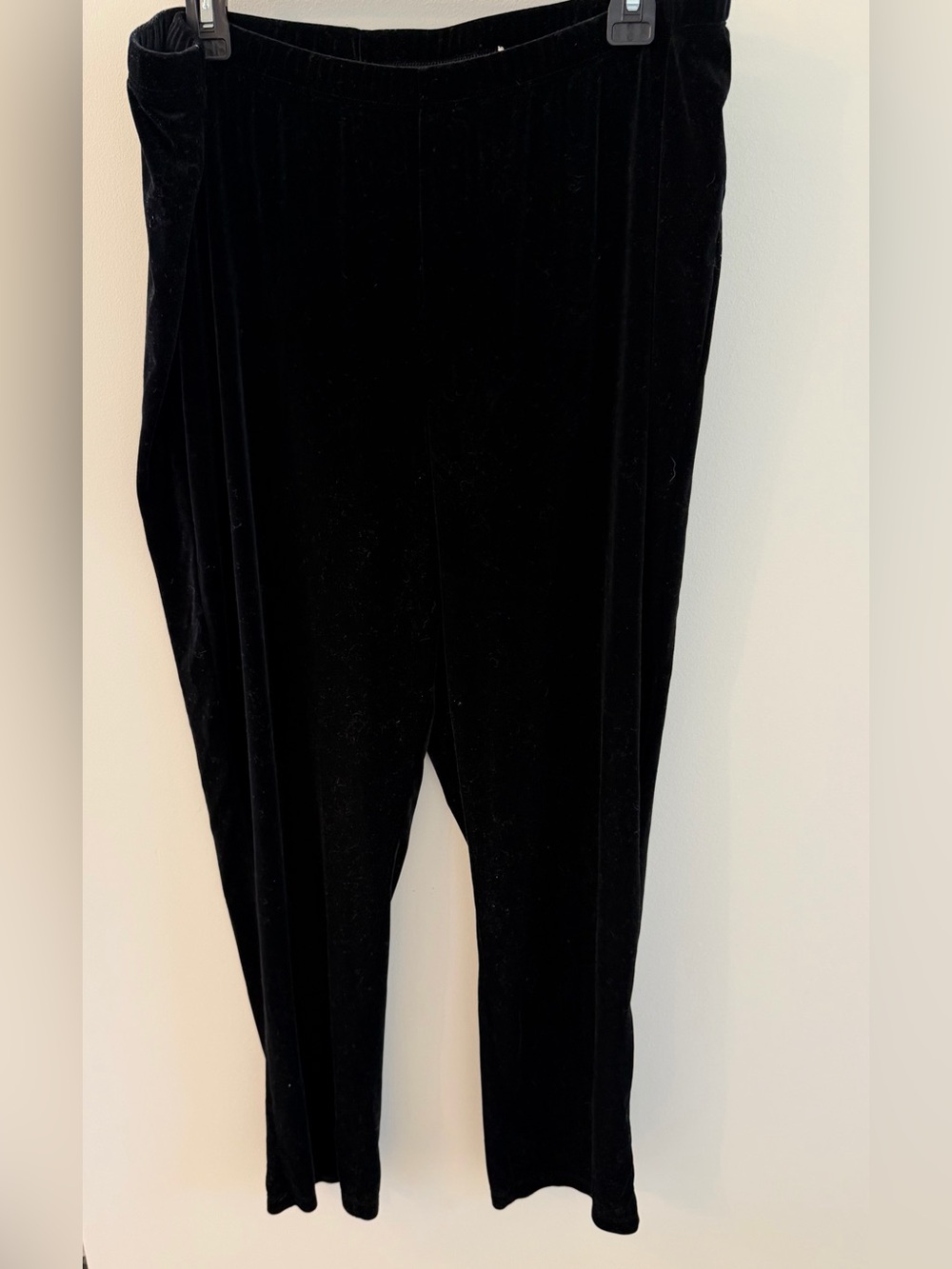 Chico's Size 3 (16) Black Velvet Pants